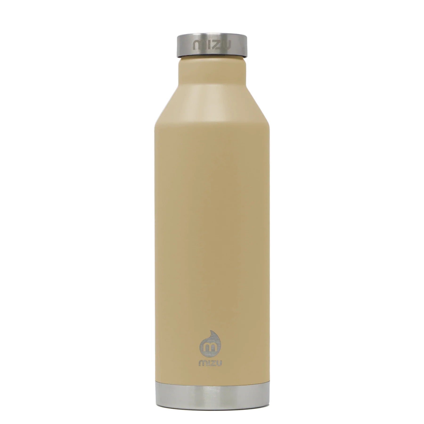 Sand Beige Water Bottle, Stainless Steel Bottle