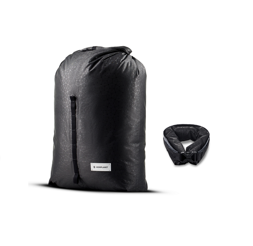 AMG weekend bag (black, leather / polyester), Travelling/sports bag/rucksack, Bags & luggage